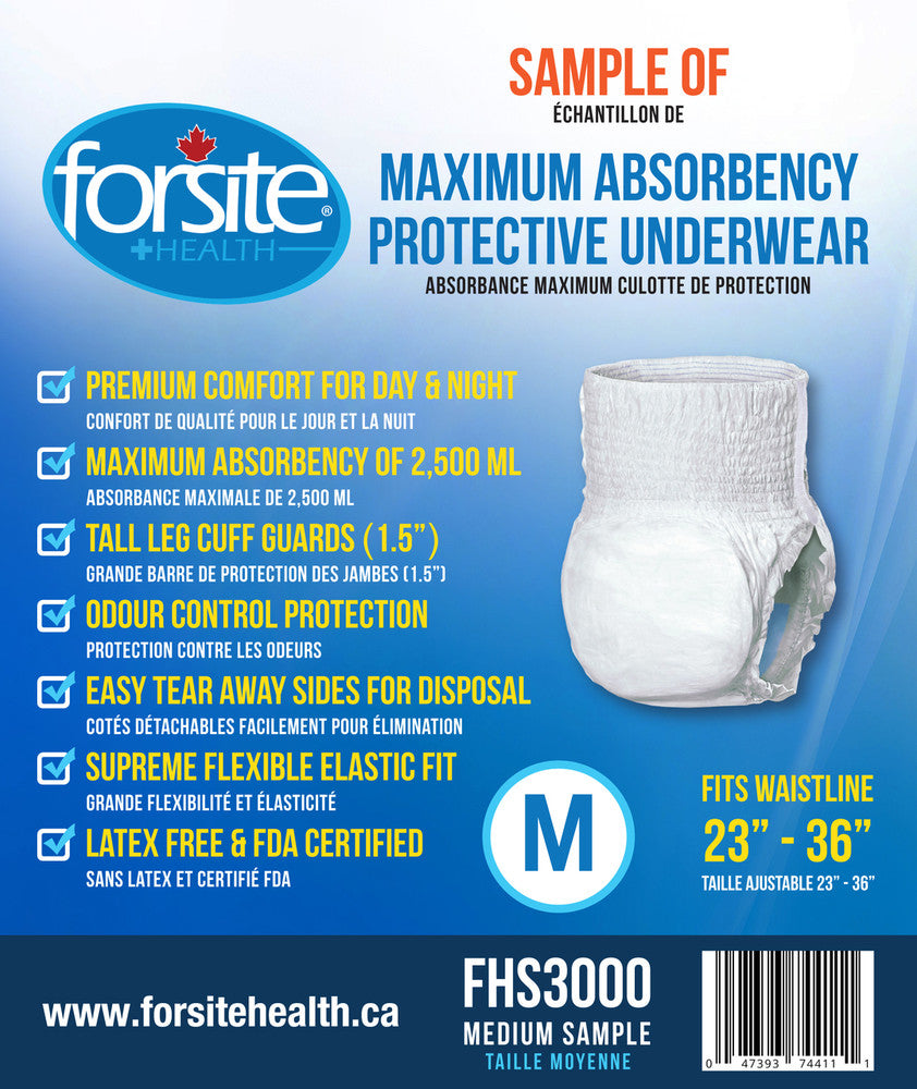 Buy Sample Forsite Maximum Absorbency Underwear Large at